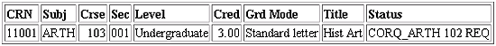 Status = Co-requisite