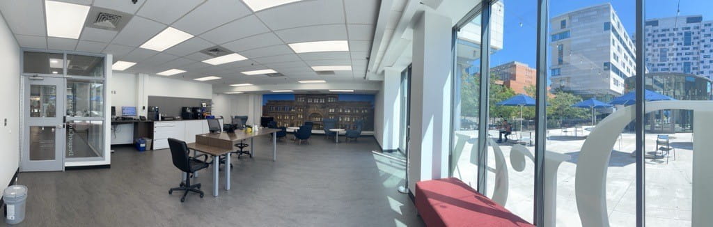 Panoramic view of new DragonCard office