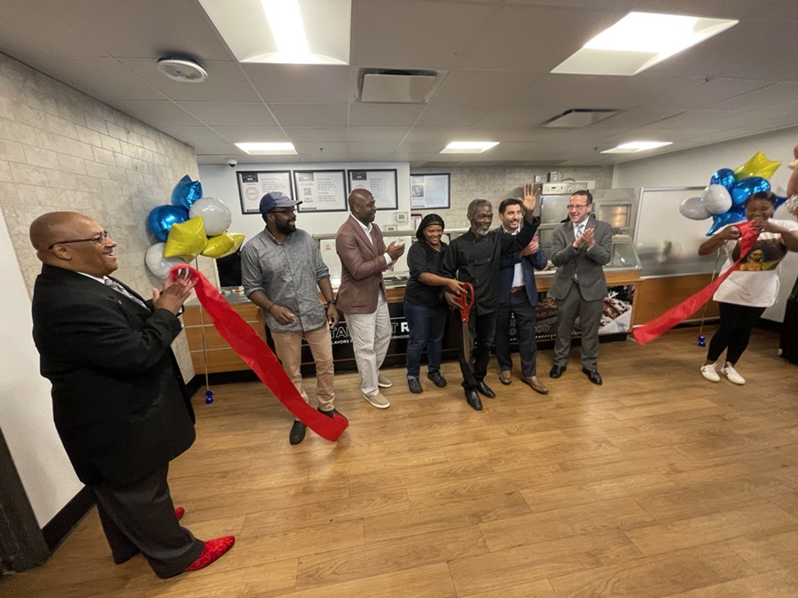 Grand opening of Authentic Ethnic Cuisine ribbon-cutting