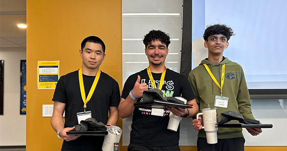 Philly Codefest: High School edition 2025 first-place team Allergy Aid.