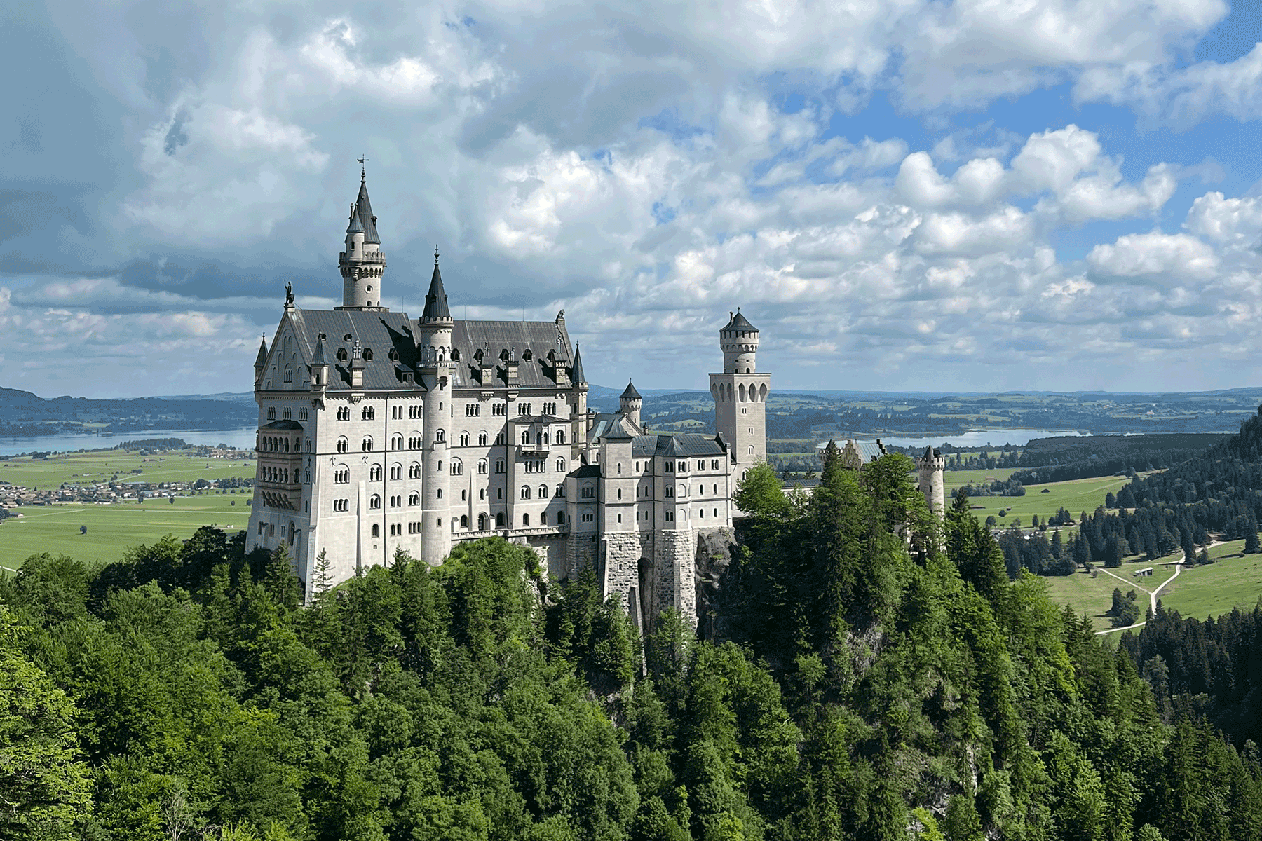 Neuschwanstein Castle in Bavaria, Germany