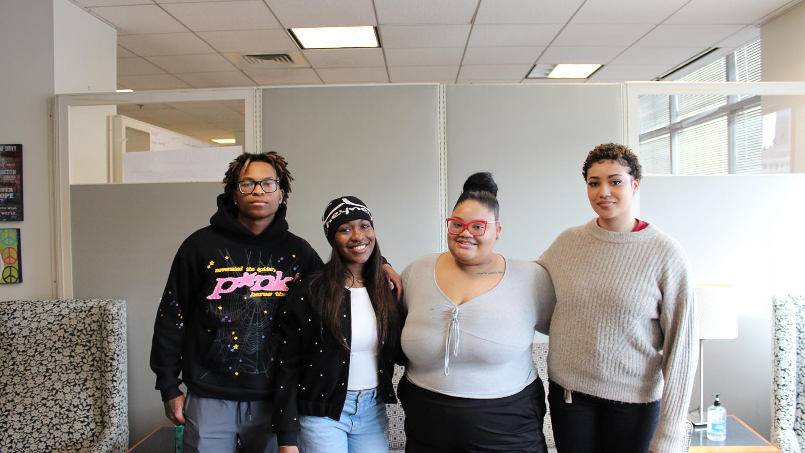 The youth advisory board at the Center for Nonviolence and Social Justice