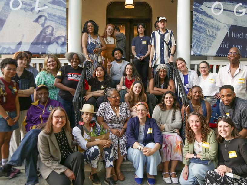 Group picture of writers room participants