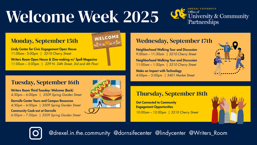 Welcome Week 2025 Schedule