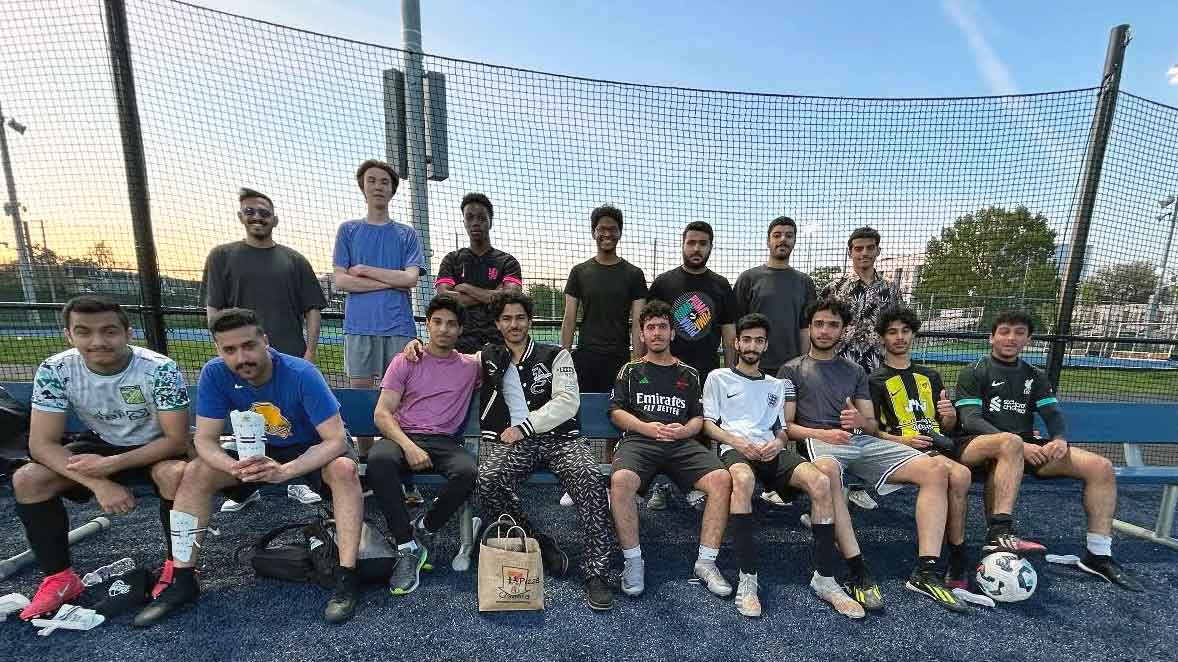 Drexel's English Language Center Football Club made the men’s intramural soccer playoffs in May 2025.