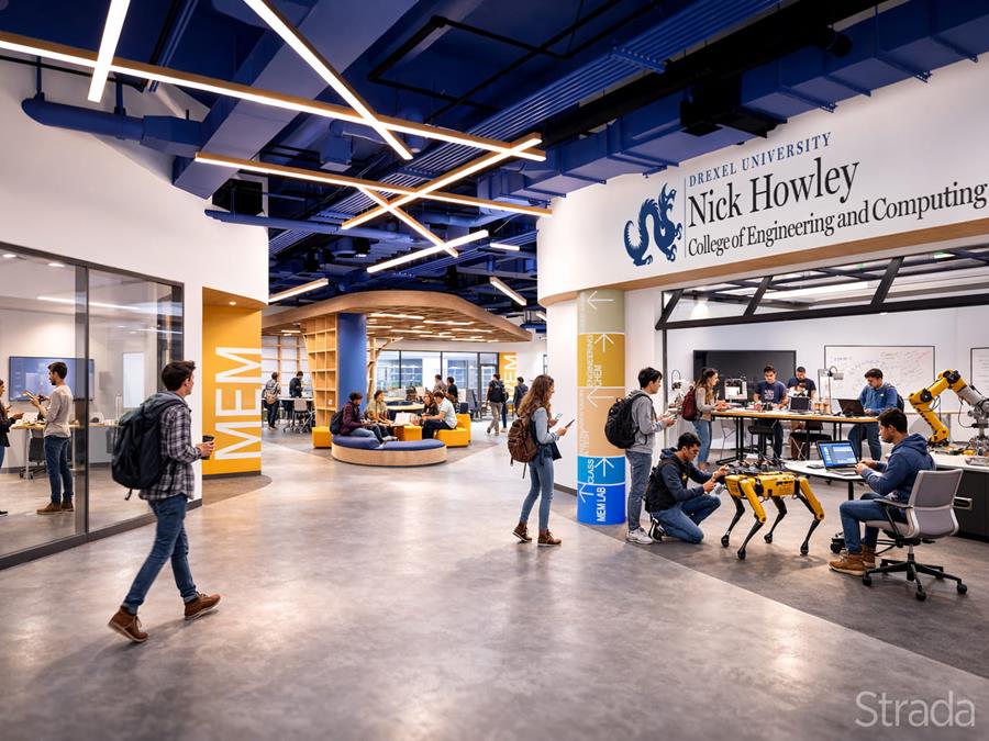 Howley Family Immersive Learning Center interior rendering