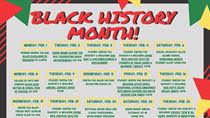 Black History Month Flyer, details of which included in the text on this page
