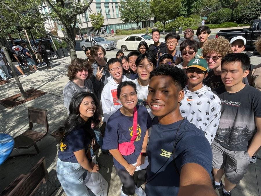 Students at Welcome Week