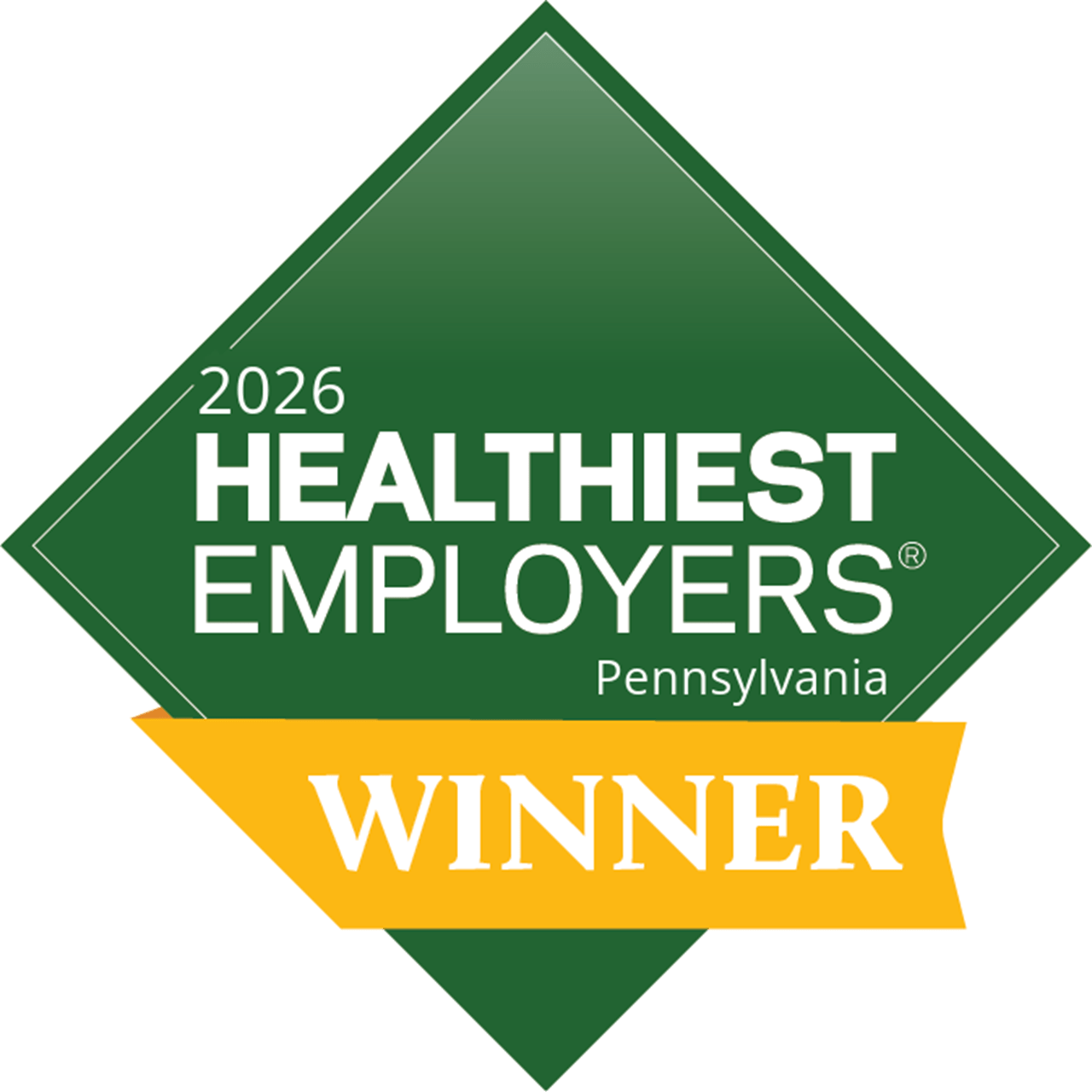 2026 Healthiest Employers of Pennsylvania Winner