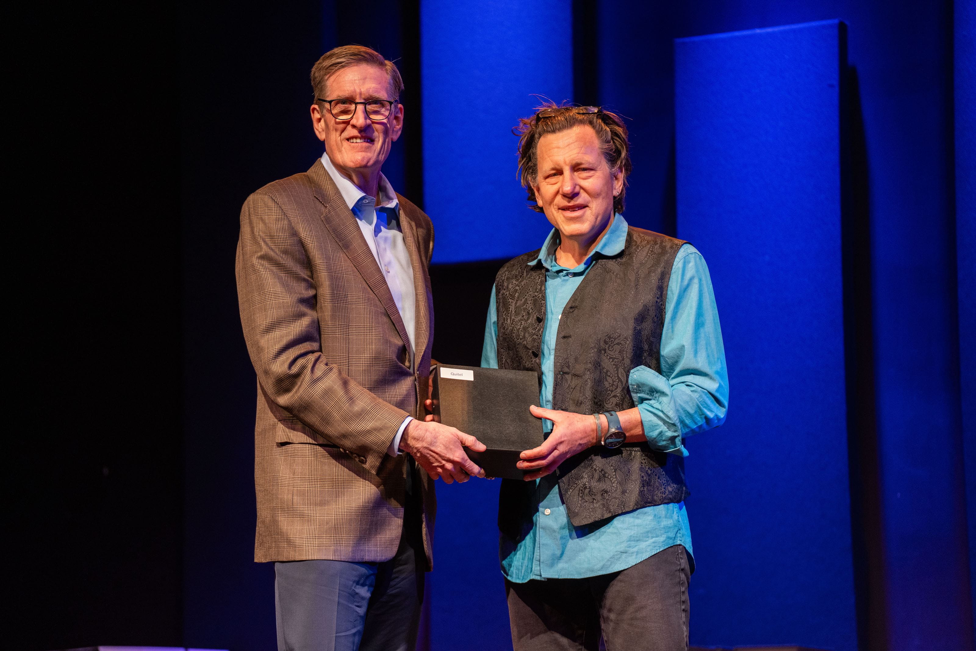 Scott Quitel with President O'Brien