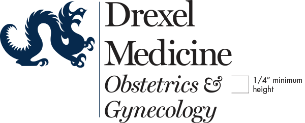 Drexel Medicine embroidery logo example