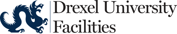 Drexel University Facilities embroidery logo