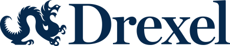 Drexel University Blue Logo – Informal Banner Logotype