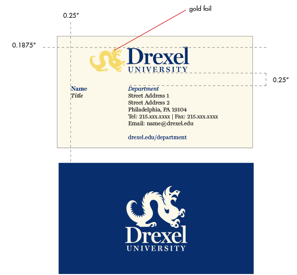 Drexel Business Cards