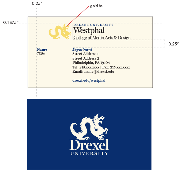 Drexel Westphal business card