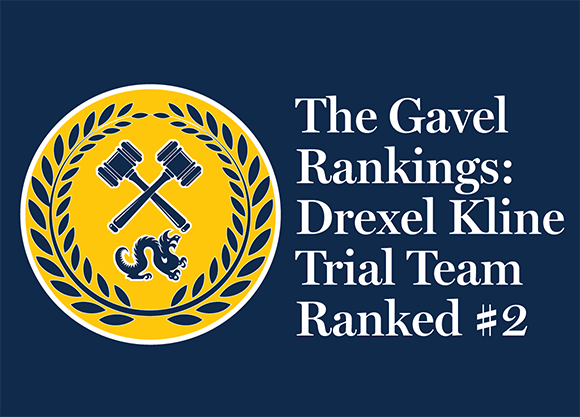 The GAVEL Rankings: Drexel Kline School of Law Trial Team Ranked #2 in the Nation for Fall 2025