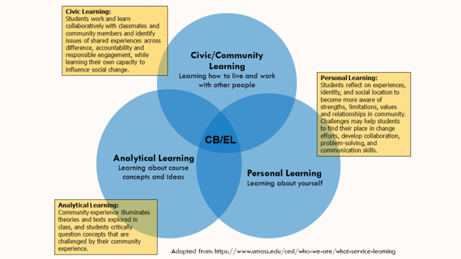 Diagram showing the major components of CB/EL. 