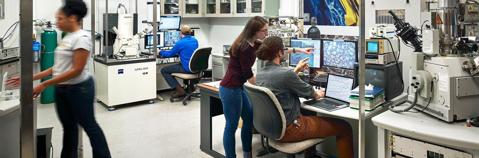 Drexel Engineering Students in a Lab