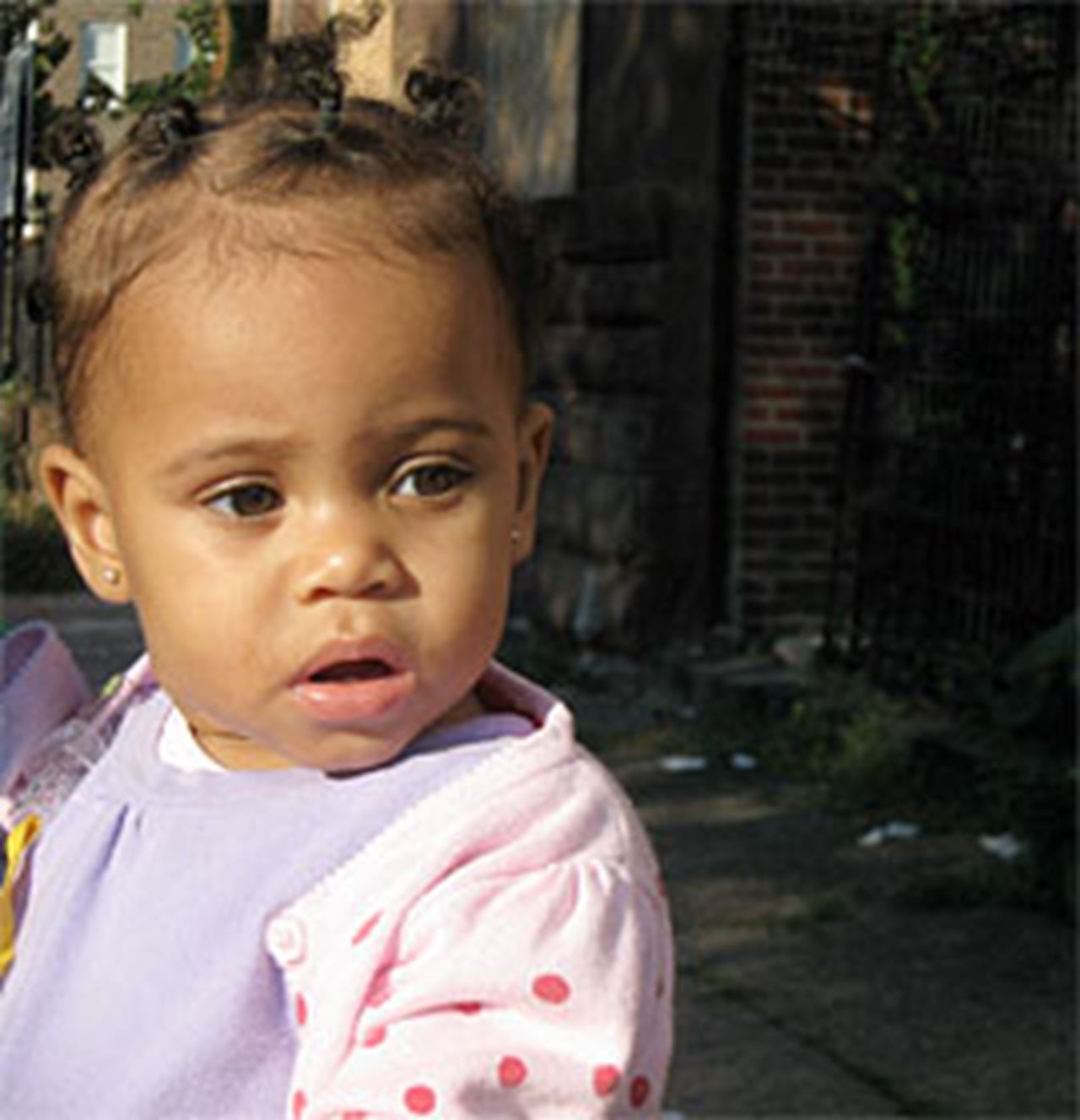 Little girl photo from "Witnesses to Hunger"