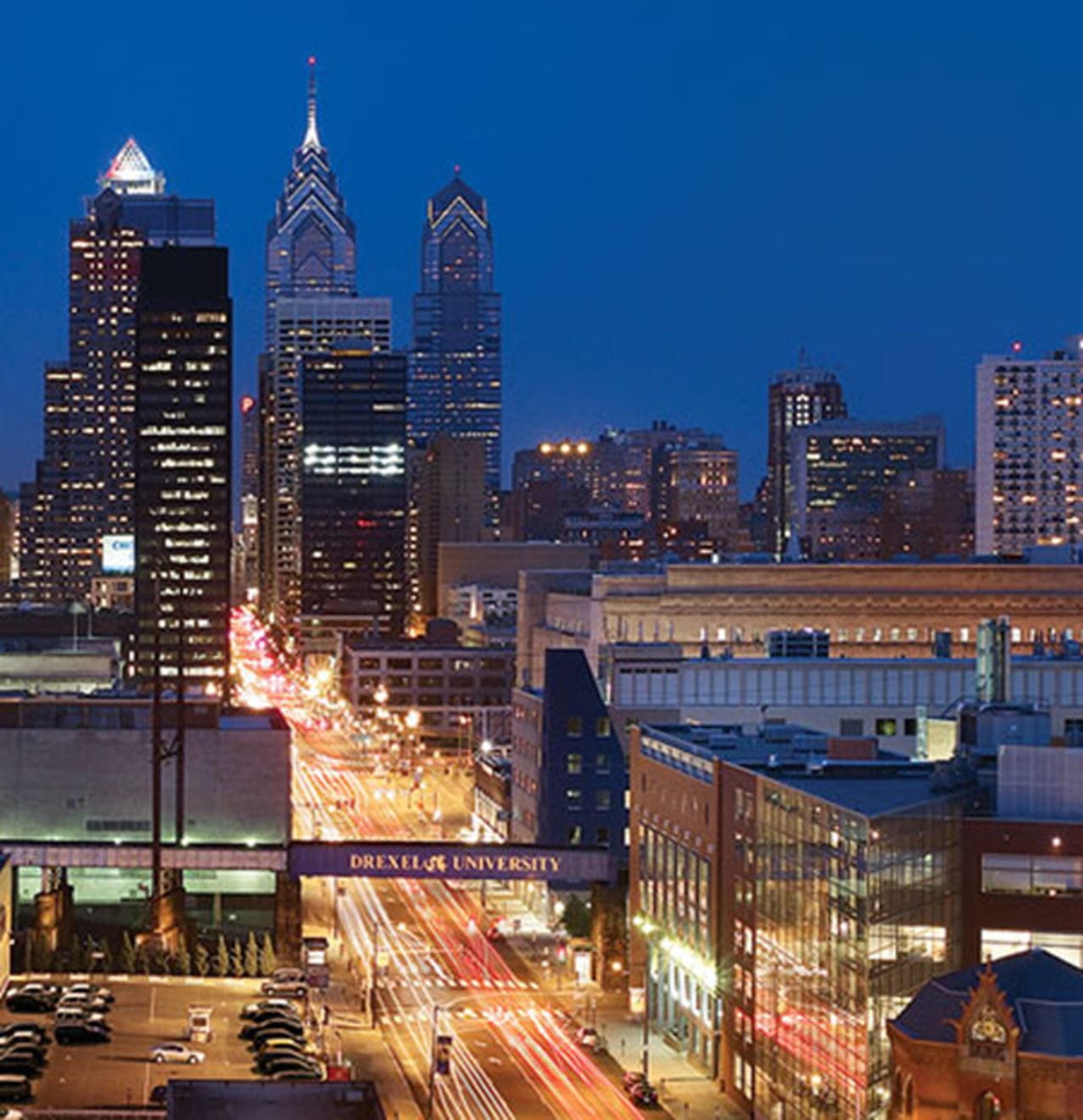 View of Market Street at Drexel's Campus