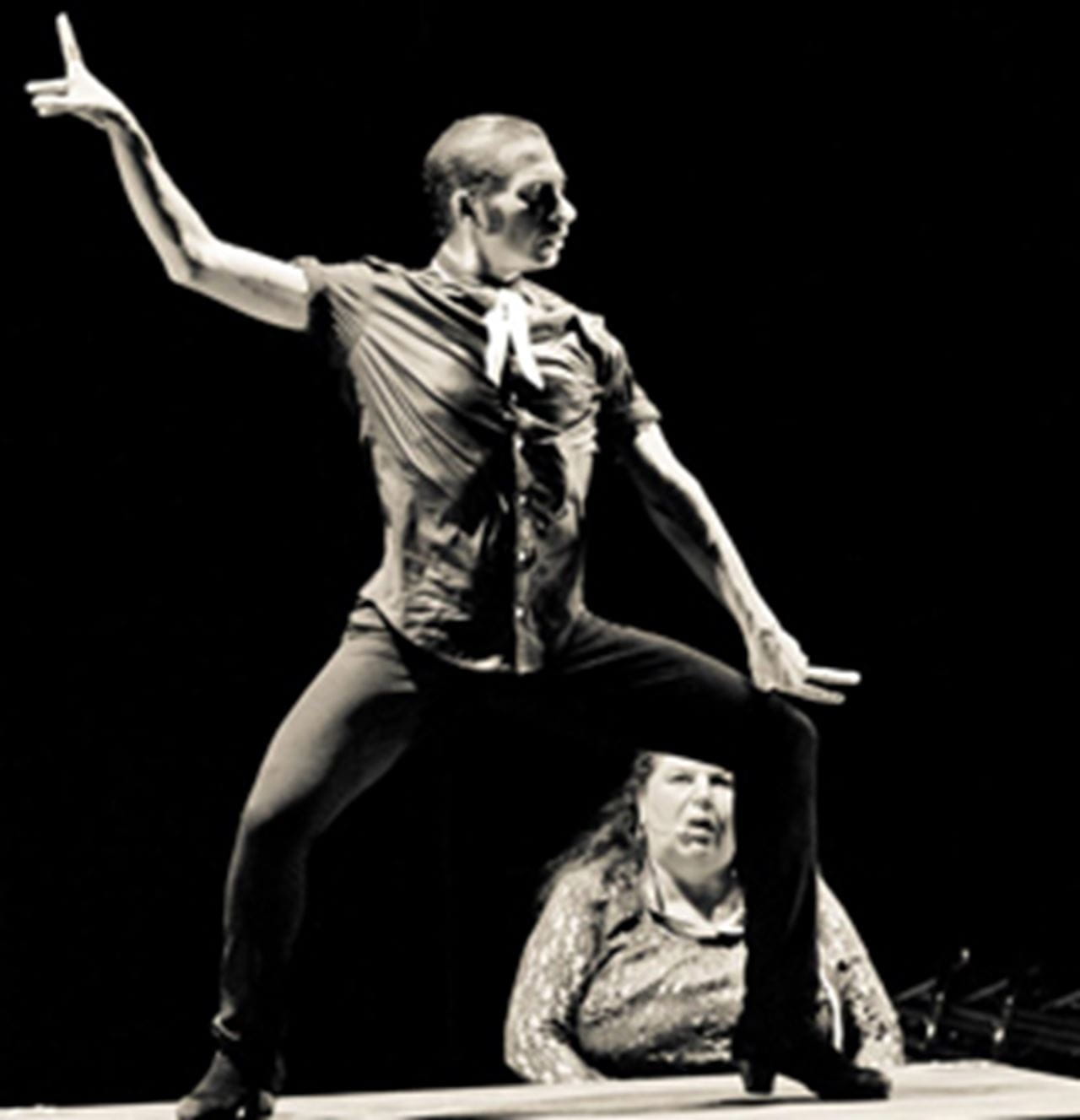 Israel Galvan is known for complex and rapid-fire footwork punctuated by moments of stillness and silence. Photo by Luca Fiaccavento.