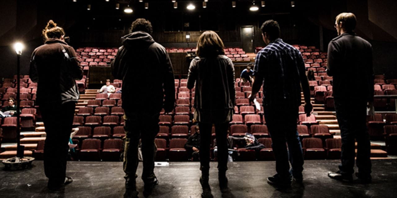 “Welcome to Campus: Not Your Ordinary College Tour” is a co-production by Drexel University’s Antoinette Westphal College of Media Arts & Design and Philadelphia’s avant-garde Swim Pony Performing Arts theater company. Photo credit: C. Shan Cerrone. 