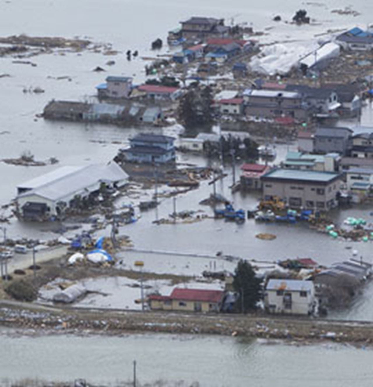 Aftermath of Japan earthquake and tsunami