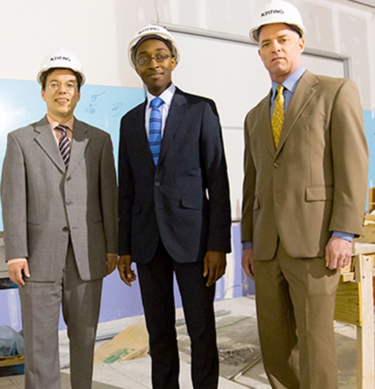 Photo of the Architech competition's winning team 