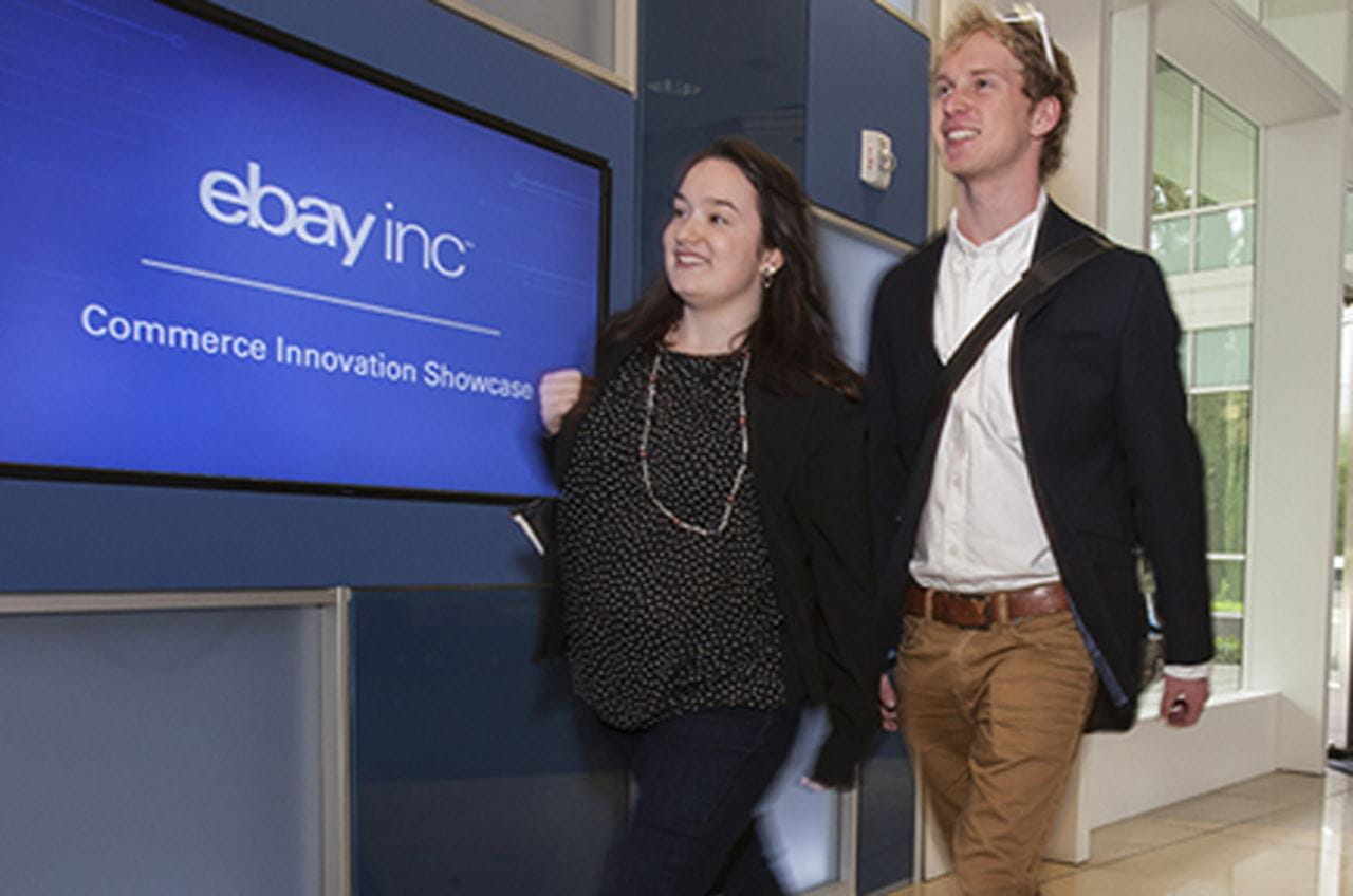 Students of the Close School at eBay headquarters 