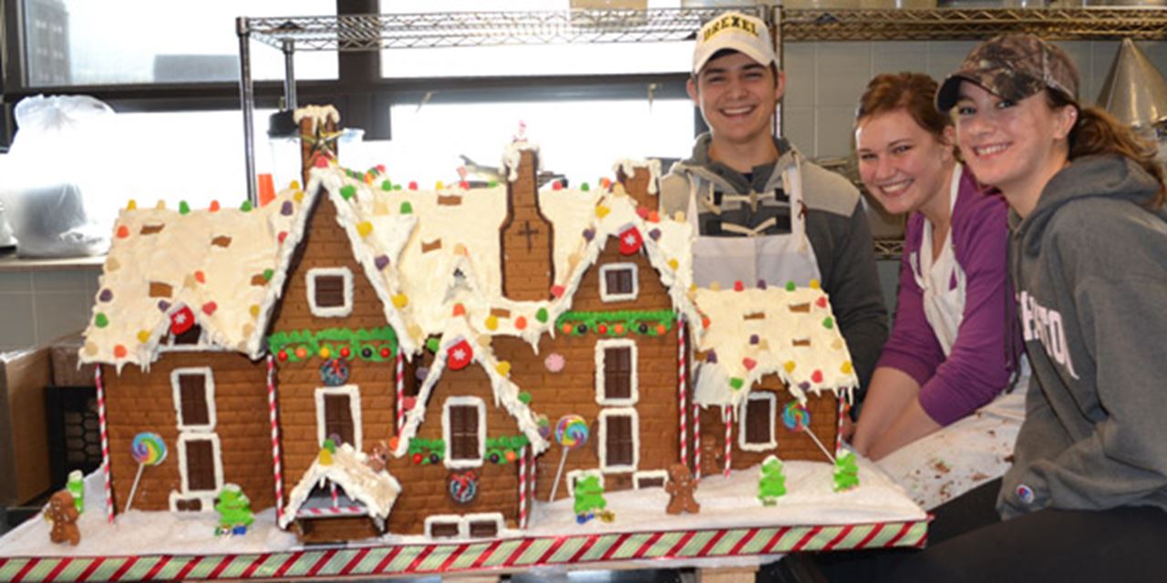 Students show off their tasty creation