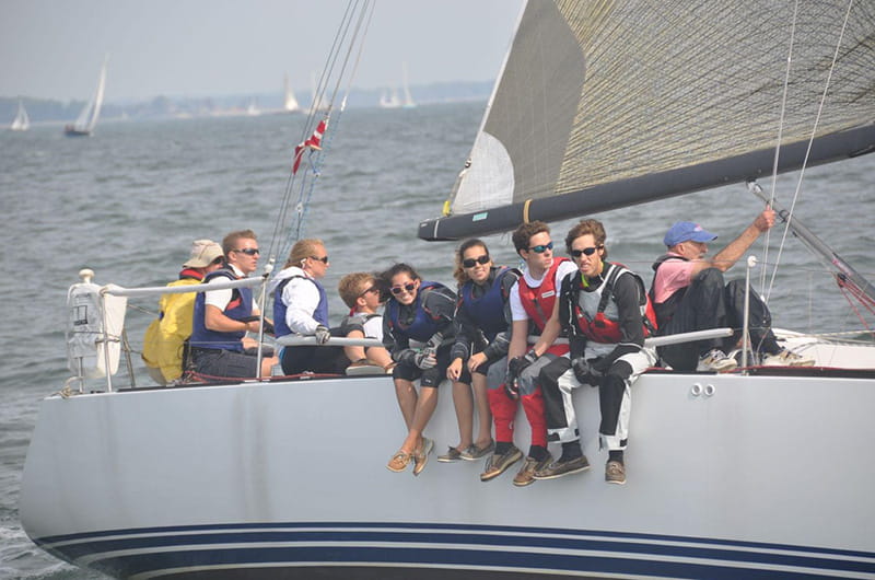 Sailing Team on a Boat