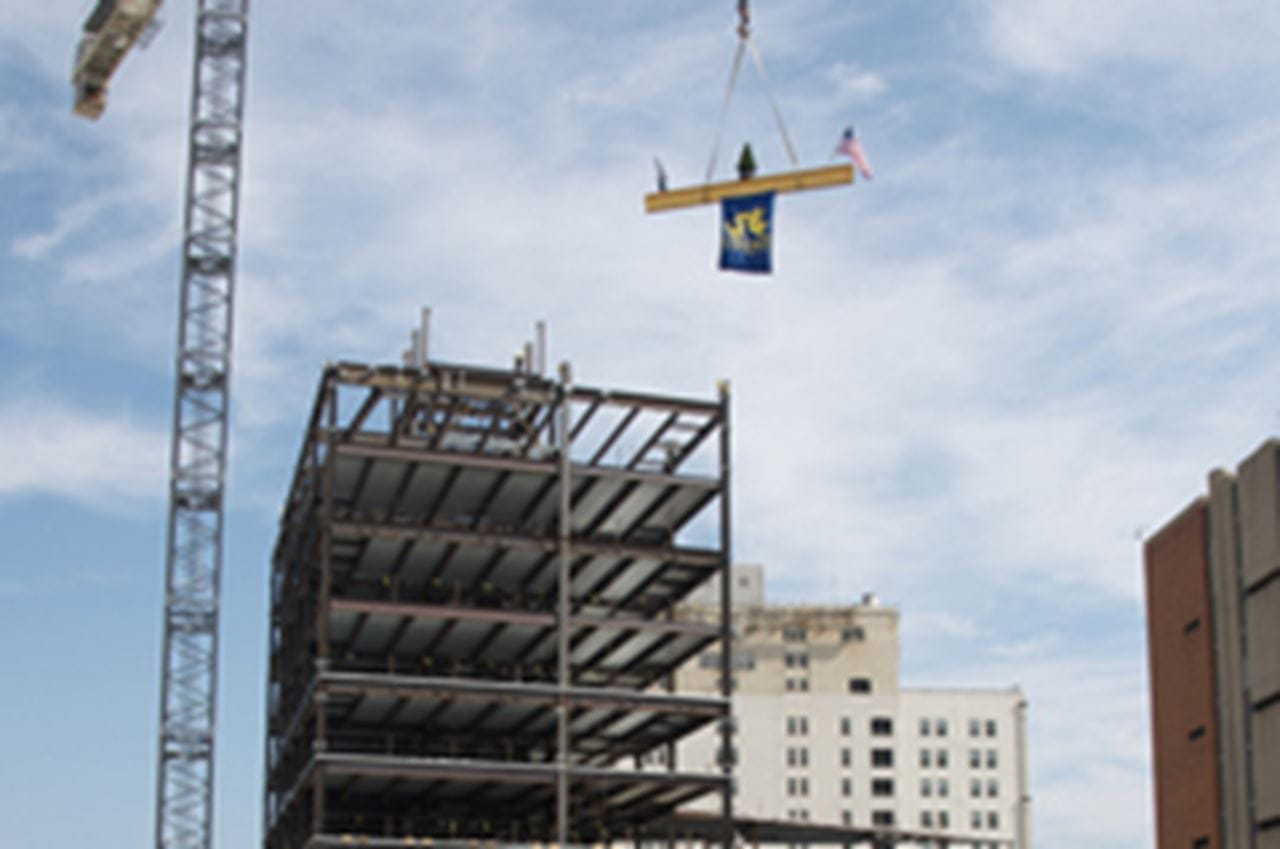 Topping out ceremony - LeBow