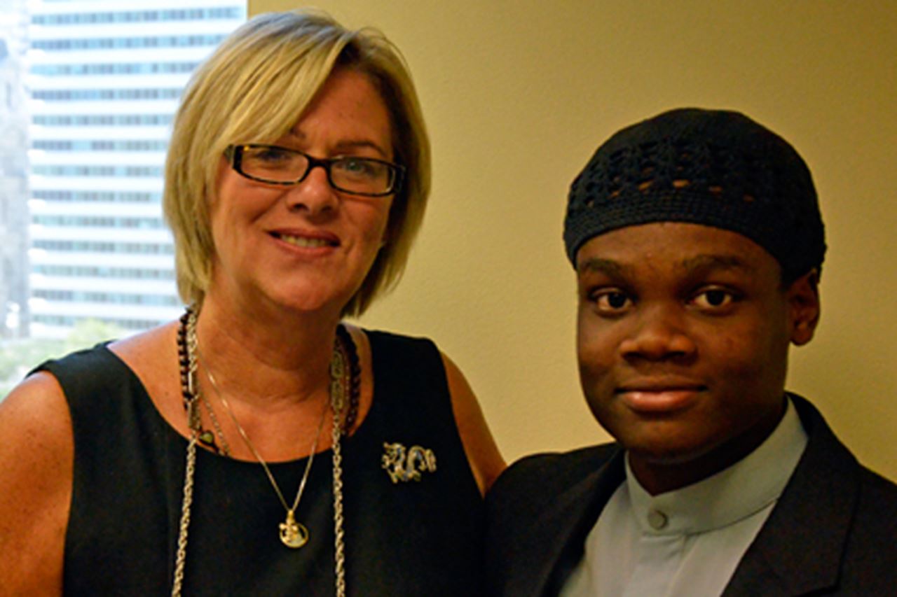 Tish Calvarese and Bilal Farnum