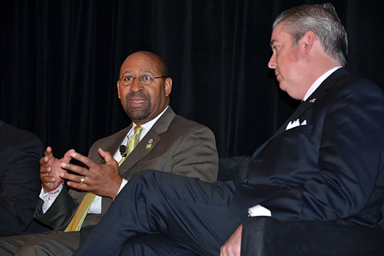 Michael Nutter and John Fry