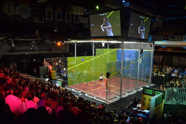 Glass Squash Court at Daskalakis Athletic Center