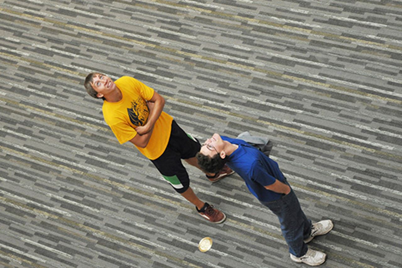 Students in LeBow Hall