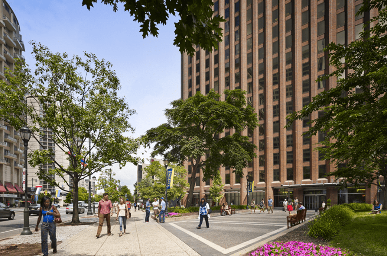 Drexel's Parkway Health & Wellness site is located on the second floor of the Three Parkway building at 1601 Cherry Street, adjacent to the Benjamin Franklin Parkway and LOVE Park in Center City, Philadelphia.
