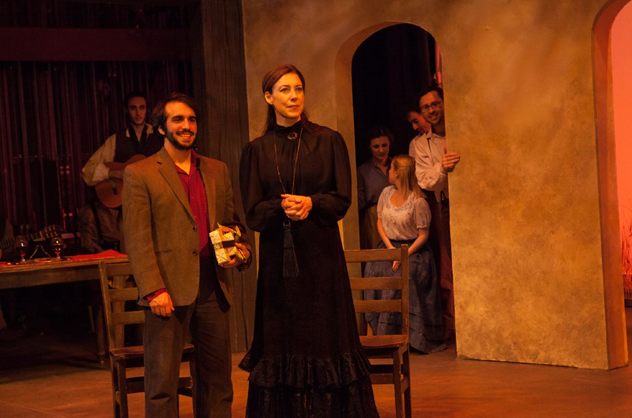 Eric Scotolati and Judith Lightfoot Clarke in Drexel and Philadelphia Artists Collective’s production of Federico Garcia Lorca’s "Blood Wedding." Photo by Plate3Photography.com.