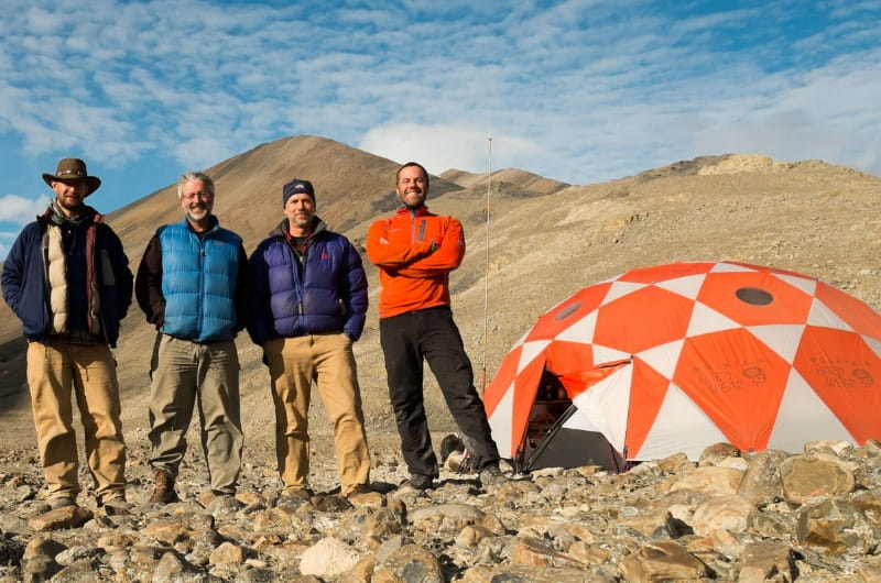 North America: Ted Daeschler (second from right) with his team on Ellesmere Island.