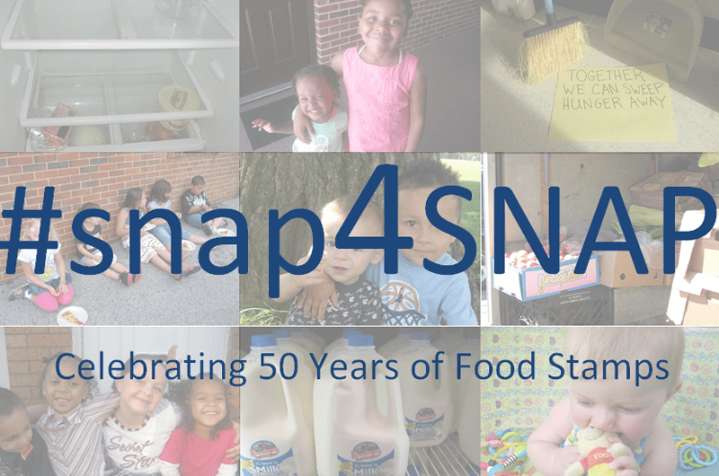 The #snap4SNAP campaign beginning Oct. 30 is partly inspired by Witnesses to Hunger, and will celebrate 50 years of food stamps and their success protecting public health.