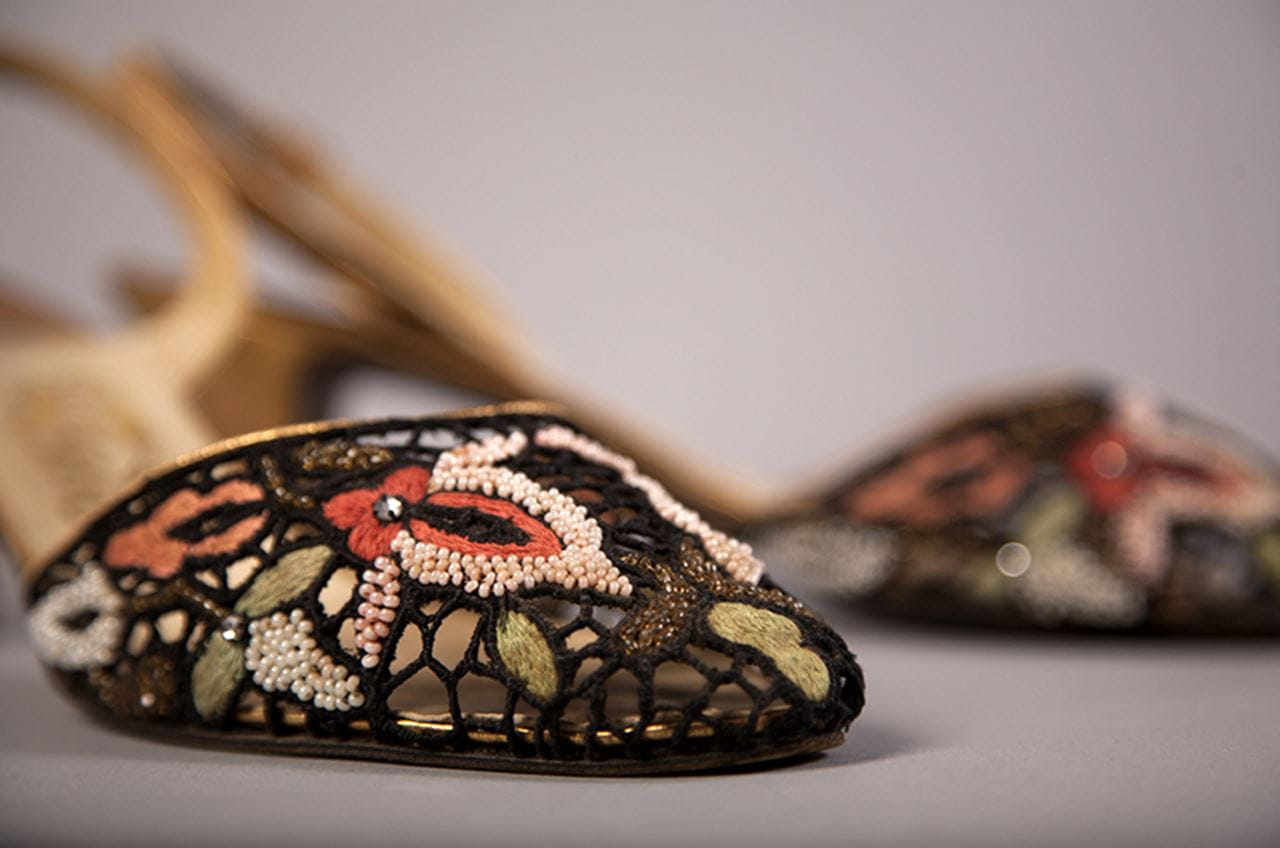 Salvatore Ferragamo, circa 1955, purchased by FHCC. Photo by Michael Shepherd.