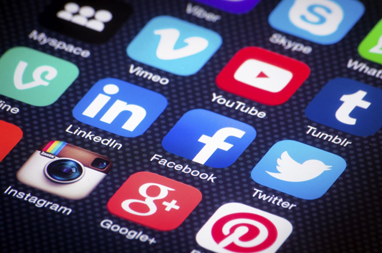 Screen shot of social media on smartphone