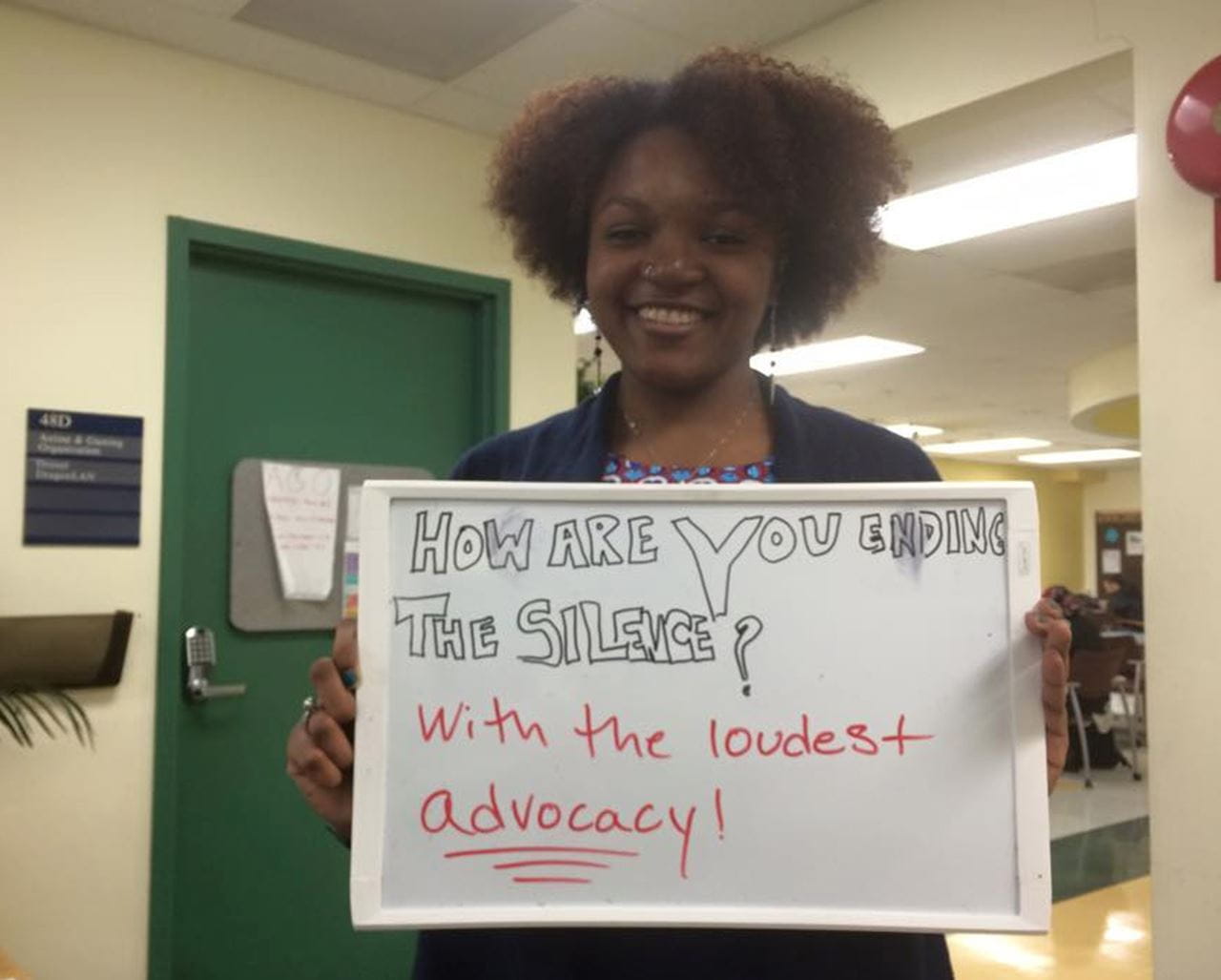 Chantanae Singletary, a recent sociology graduate, and president/founder of Drexel's Queer People of Color student organization. 