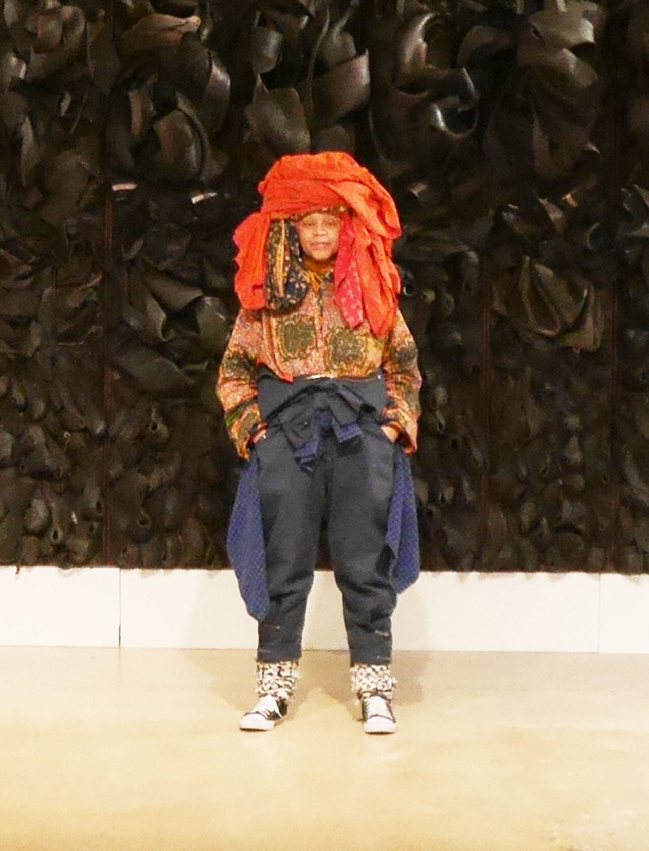 Contemporary American sculptor and printmaker Chakaia Booker.