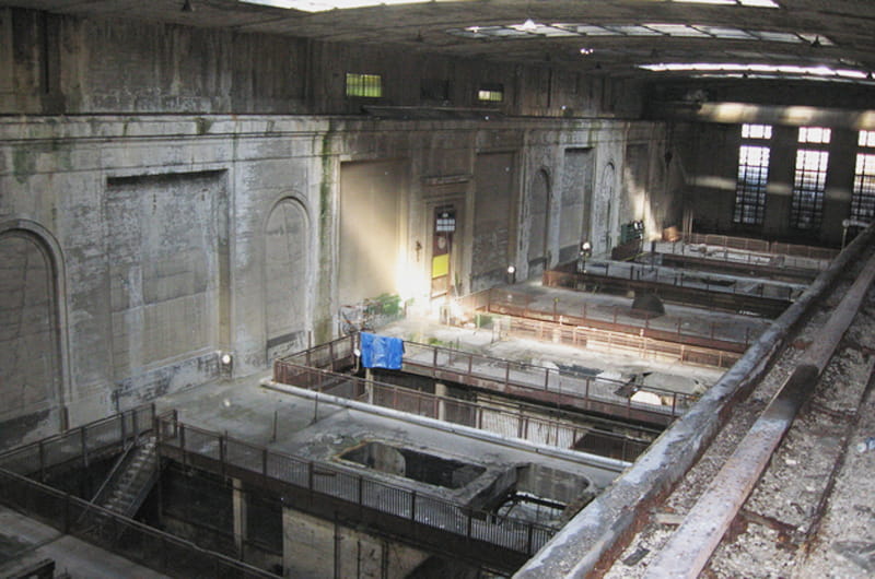 Inside the largely vacant Delaware Power Station. Photo credit: Kim Albright.