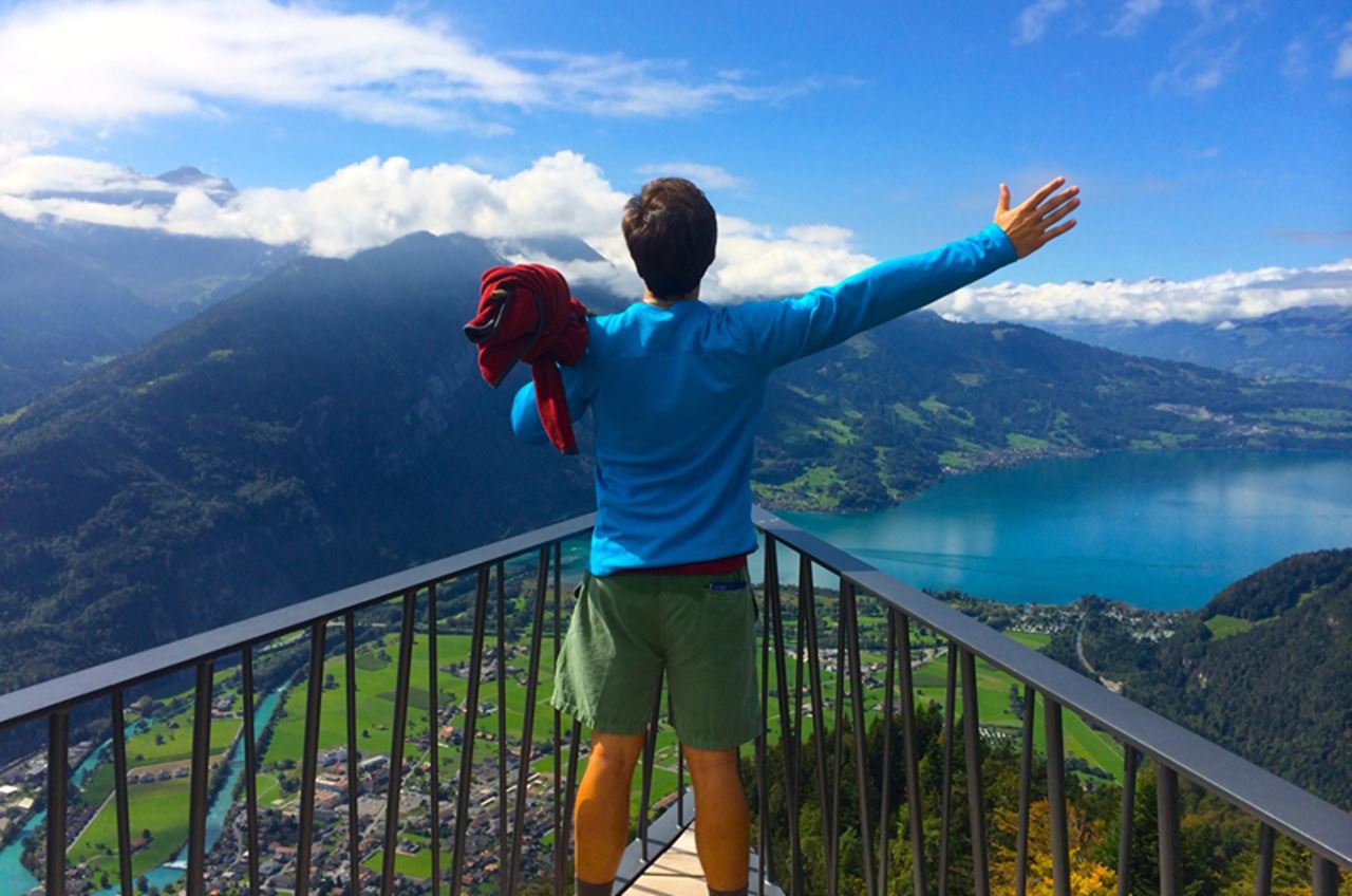 Mountain view from Interlake, Switzerland, by Tyler Pultro