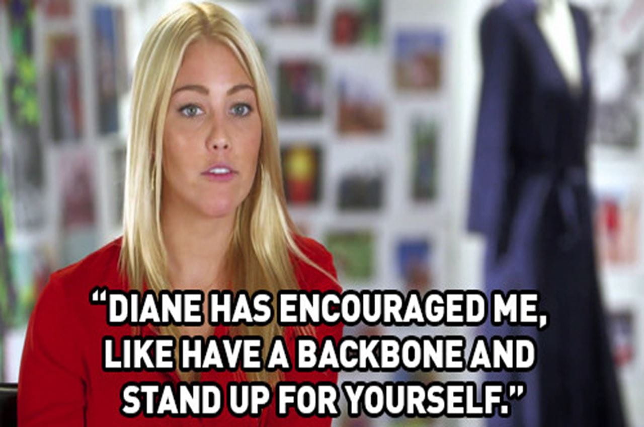 Amanda Schauer in a screenshot from episode five. Photo courtesy E!