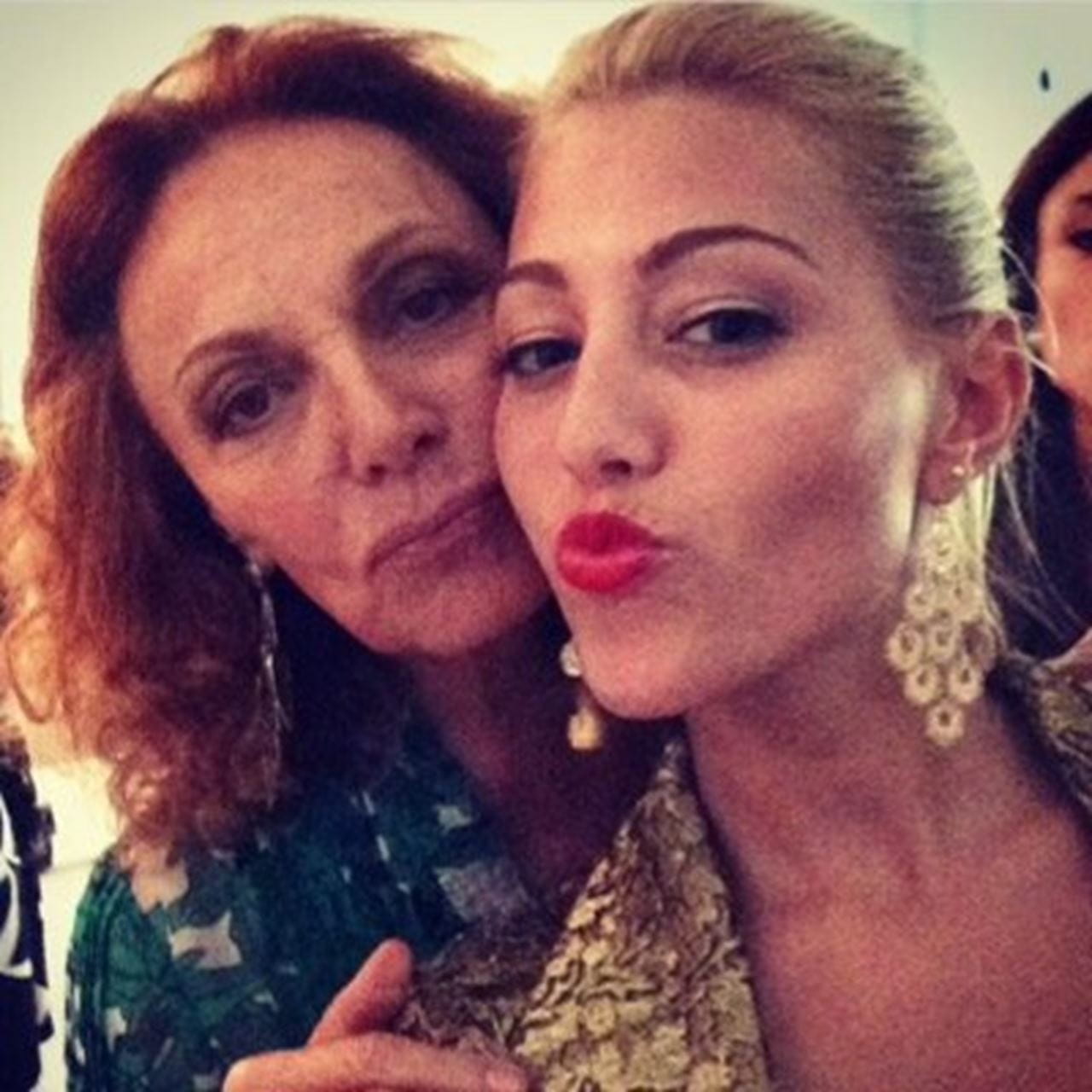 Amanda Schauer and Diane von Fürstenberg. Photo courtesy Amanda Schauer