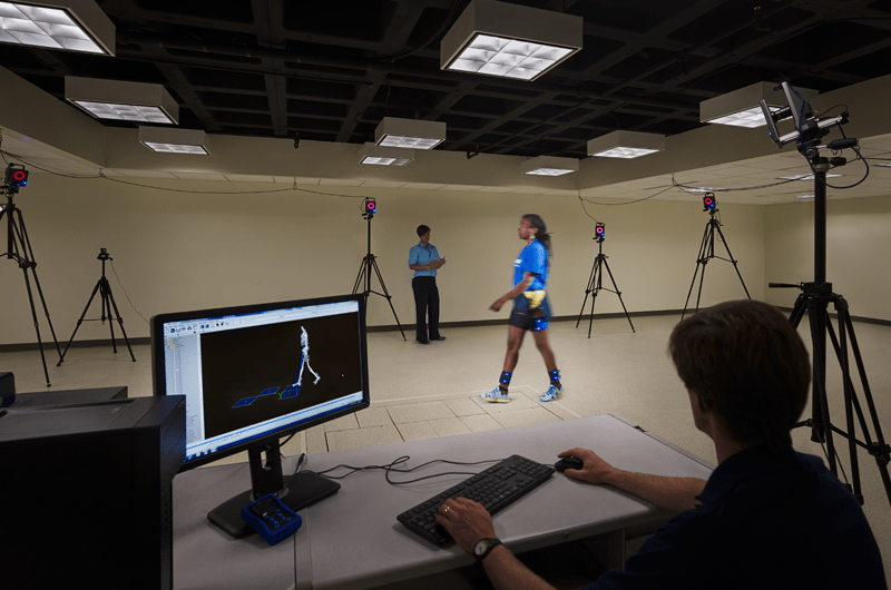 The state-of-the-art gait lab is used for research studies of motion in Drexel's College of Nursing and Health Professions.