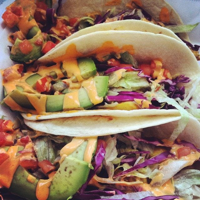 Chicken satay tacos from the Cucina Zapata food truck at Drexel. Photo by Kerri Yandrich, MS environmental policy '16.